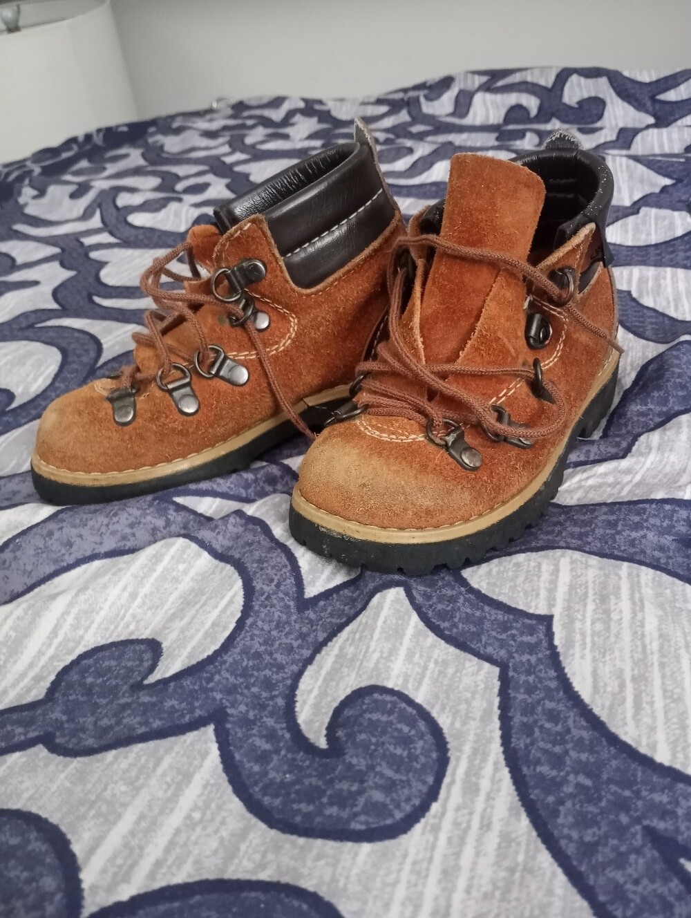 👠Vintage COUGAR Kids Suede Leather Boots👠